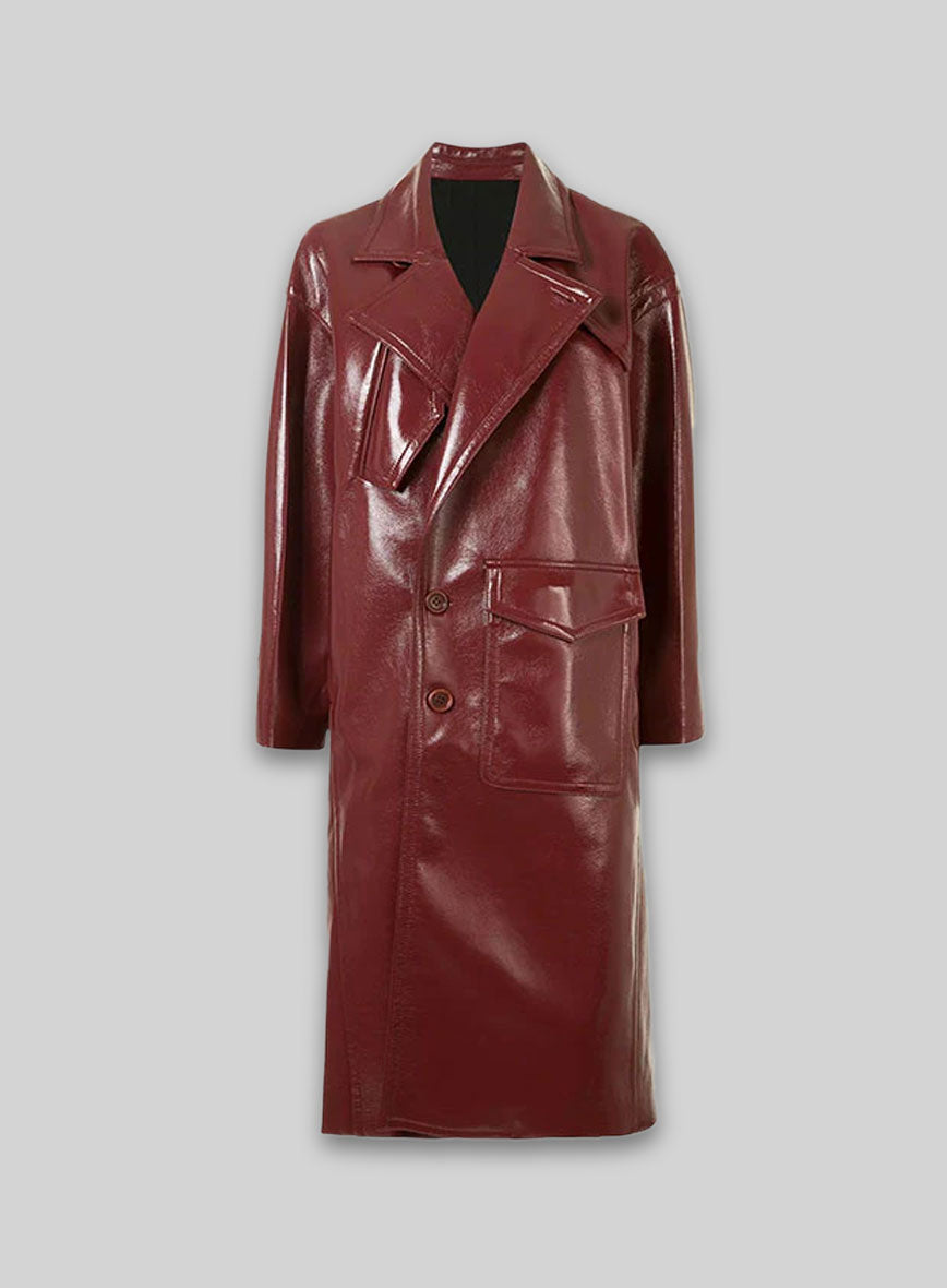 MIRLZAR Elle Leather Long Coat