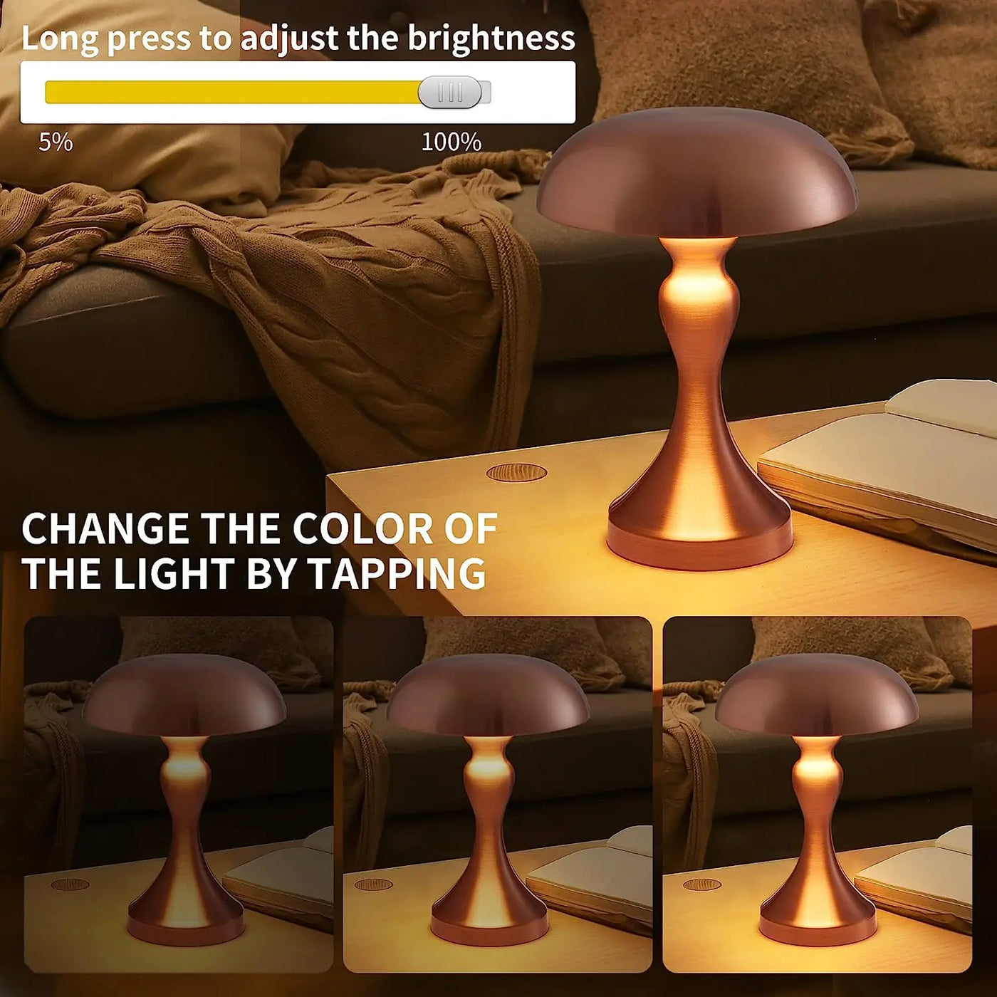 MidnightGlow - Night Lamp Reading Lamp