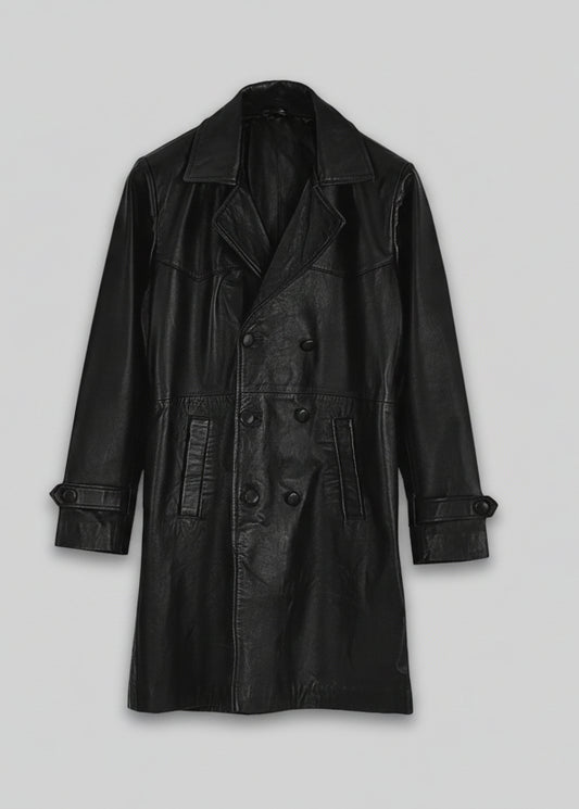 MIRLZAR Heritage Leather Trench Coat