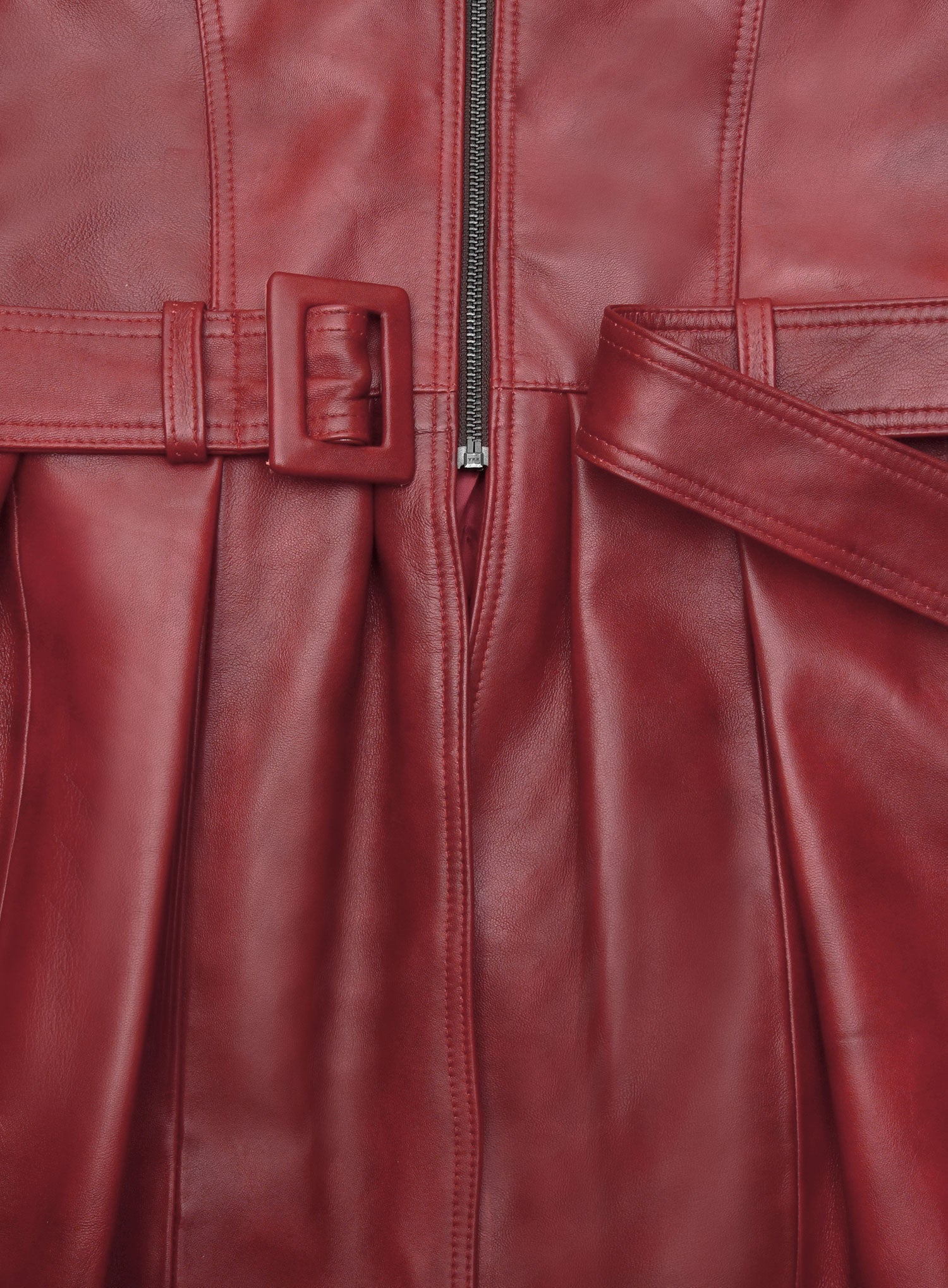 MIRLZAR Statement Leather Long Coat 2