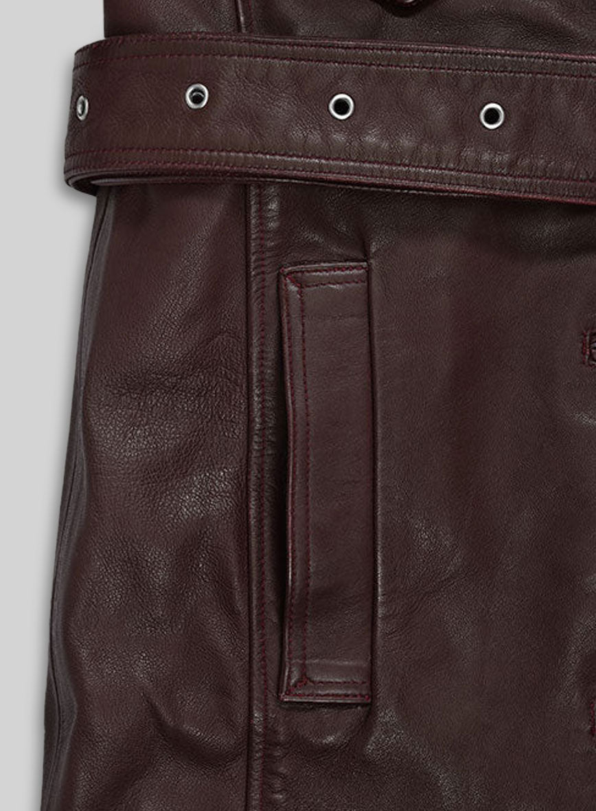 MIRLZAR Urban Leather Trench Coat 2
