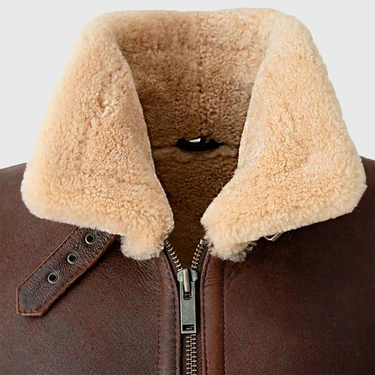 MIRLZAR Andrews Men’s Brown Bomber Leather Jacket – Classic Vintage Street Edition - Image 3