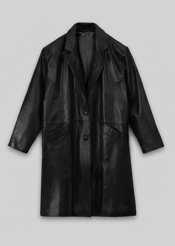 MIRLZAR Bold Leather Long Coat