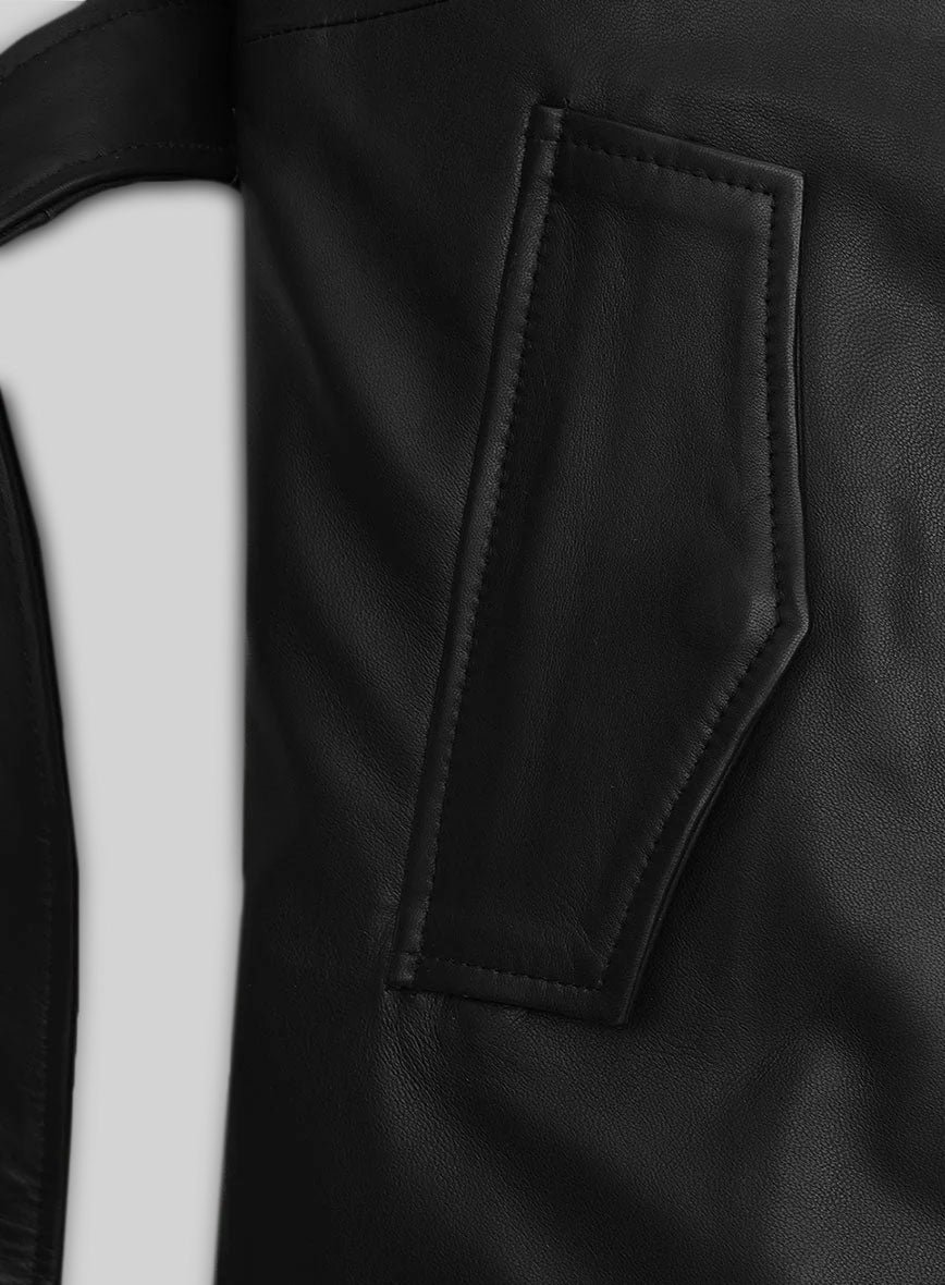 MIRLZAR Classic Leather Long Coat 2