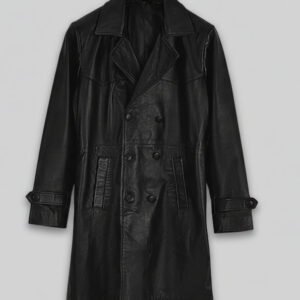 MIRLZAR Heritage Leather Trench Coat