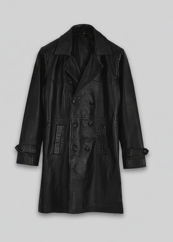 MIRLZAR Heritage Leather Trench Coat