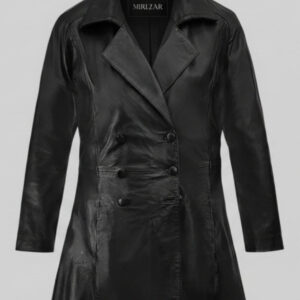 MIRLZAR Iconic Leather Trench Coat