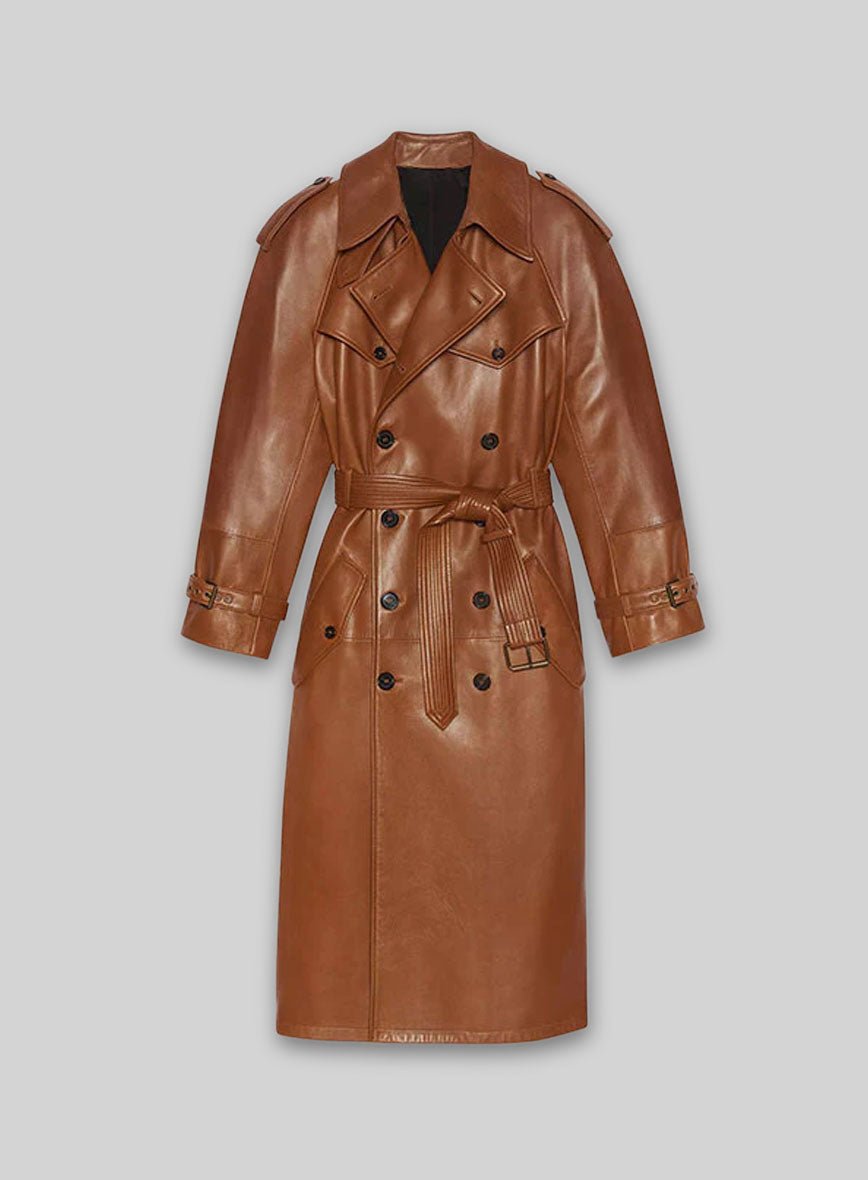 MIRLZAR Ivy Leather Long Coat