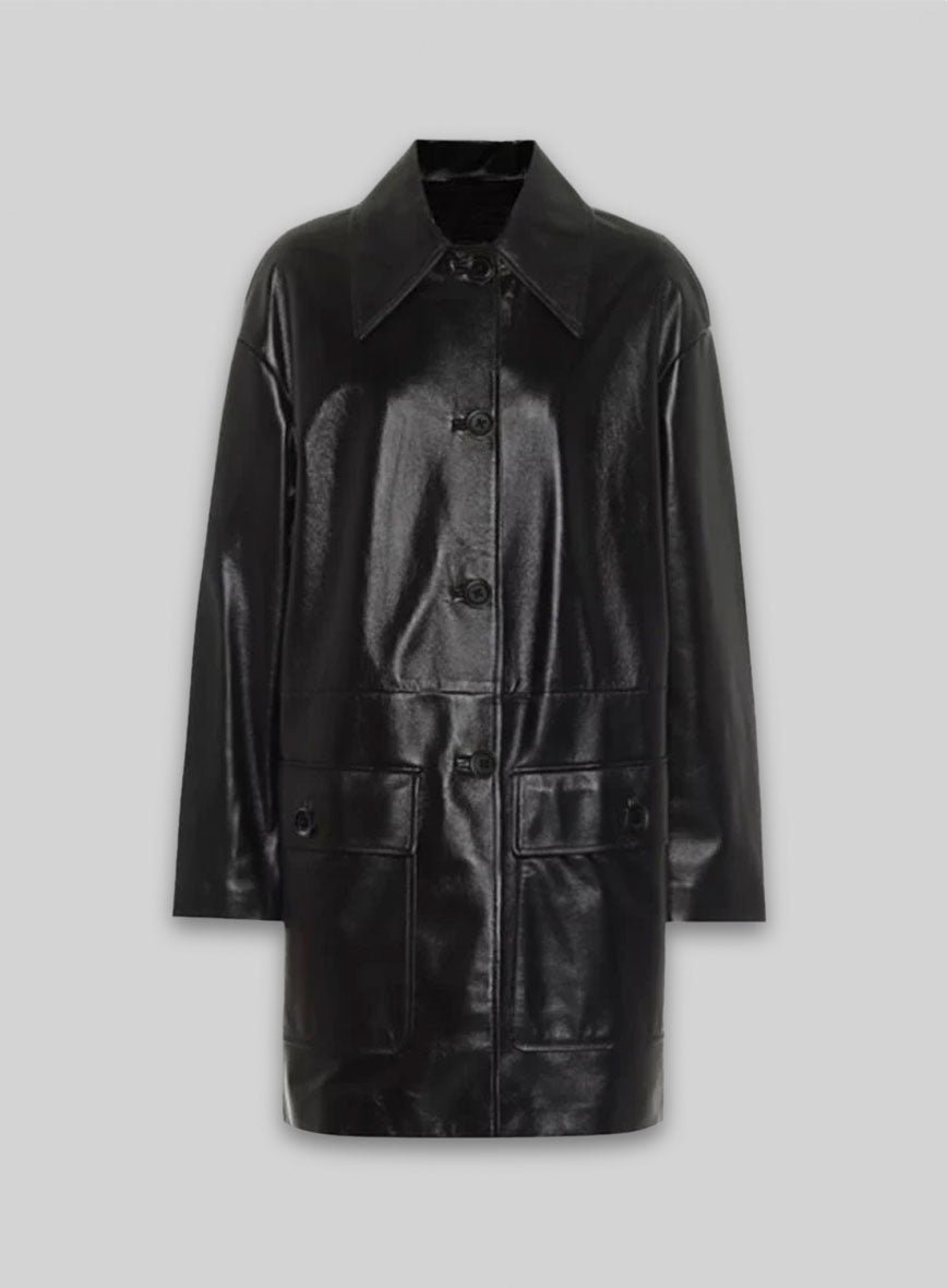 MIRLZAR Jackie Leather Trench Coat