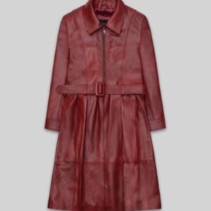 MIRLZAR Statement Leather Long Coat