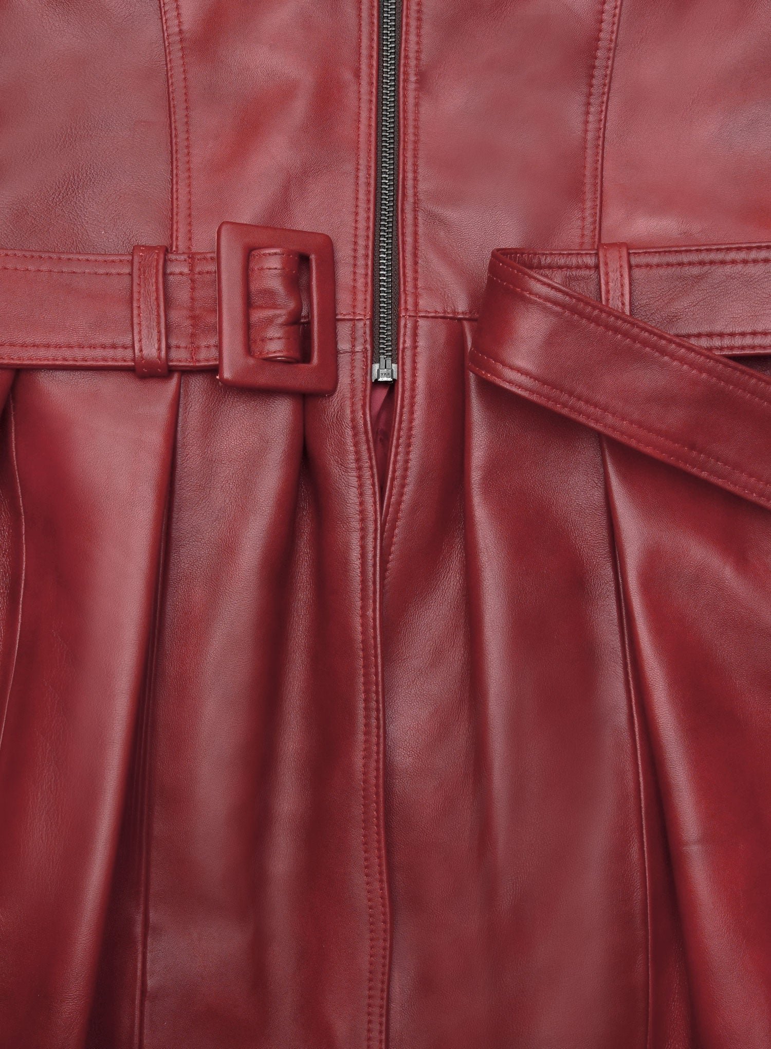 MIRLZAR Statement Leather Long Coat 2
