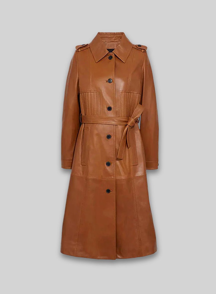 MIRLZAR Street Leather Long Coat
