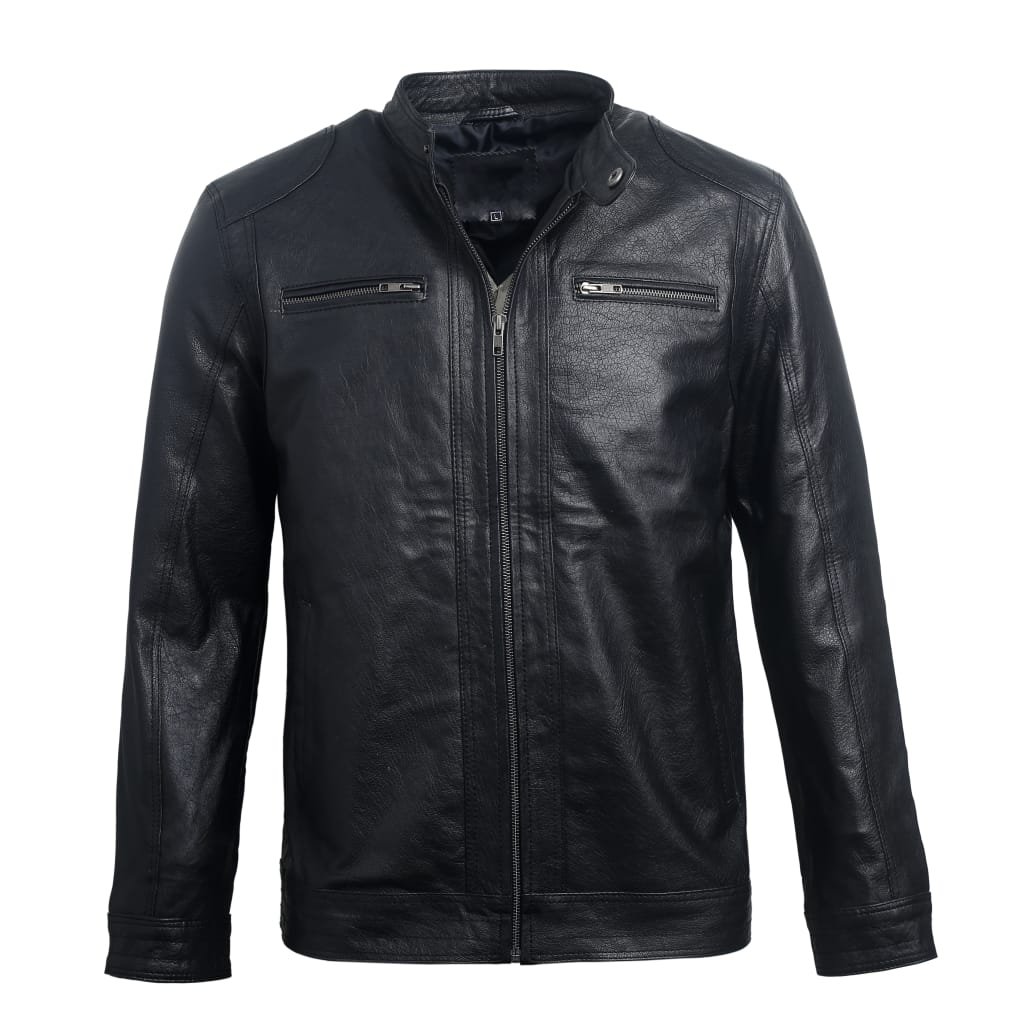 Men Black Leather Jacket