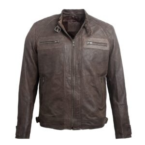 Men Brown Leather Jacket