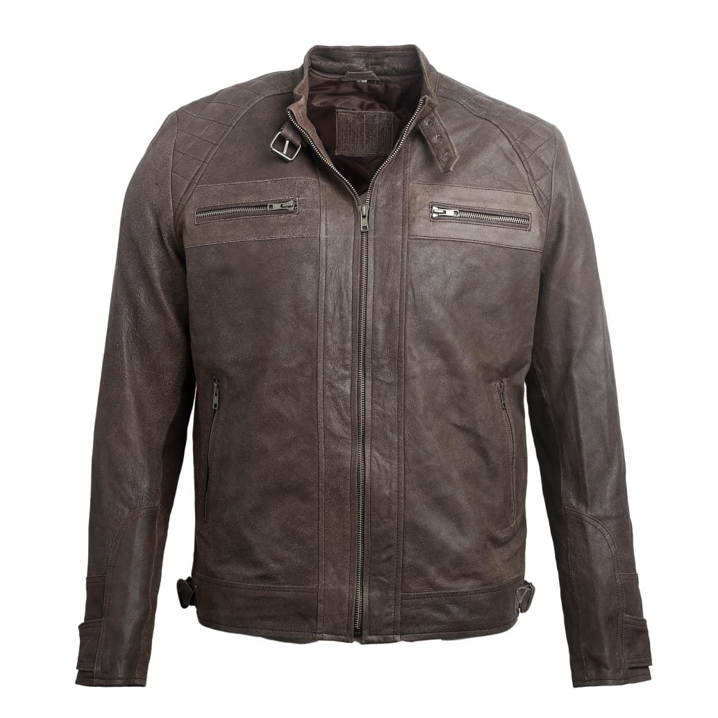 Men Brown Leather Jacket