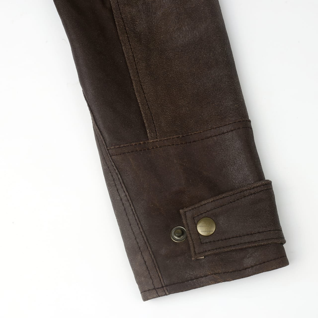 Men Brown Leather Jacket - Image 4